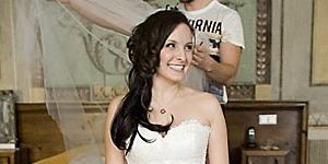 Natalia Rubiś-Krzeszowiak uszyła w Atelier Ostaszewska swoją suknię ślubną.