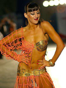 Suknia do tańca latino - pajęcza sieć