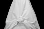 Koronkowa suknia ślubna princessa z koronkowym gorsetem i marszczonym dołem.