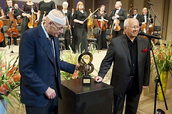 Wojciech Kilar, laureat Nagrody Pokoju oraz Wojciech Siudmak